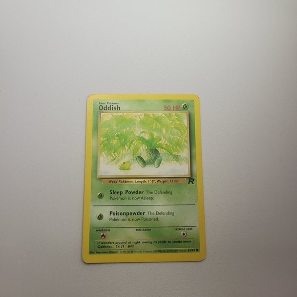 Pokemon Other - Classic Oddish 63/82 Team Rocket Pokemon Card